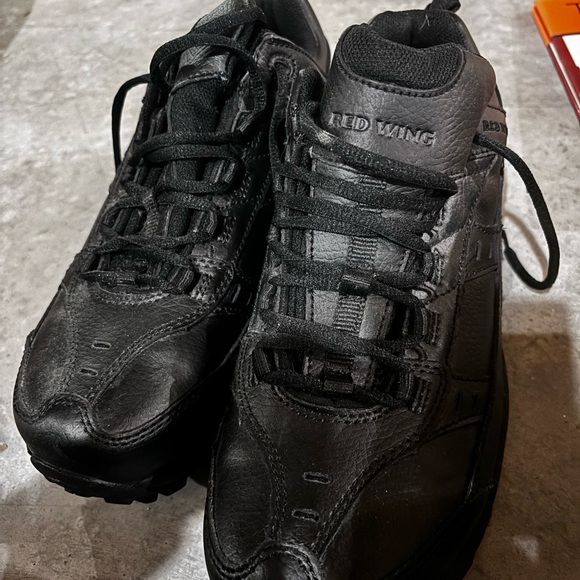 Red Wing Men’s Oxfords Black Leather Work Safety Steel Toe Lace Shoes Sz 10.5 - Picture 3 of 4